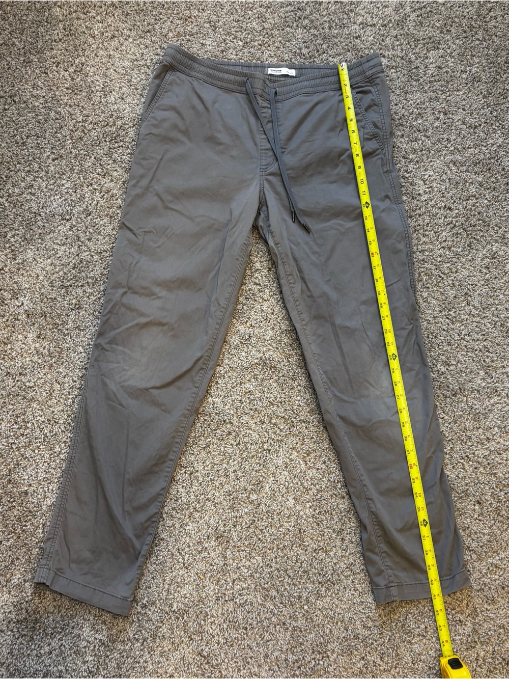 Sonoma Men's Gray Drawstring Joggers